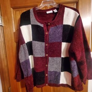 Like New 3X colorblock croft & borrow sweater